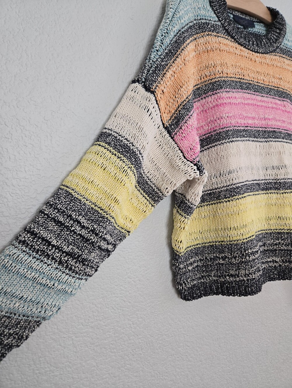 Striped Color Block Sweater - Picture 6 of 7